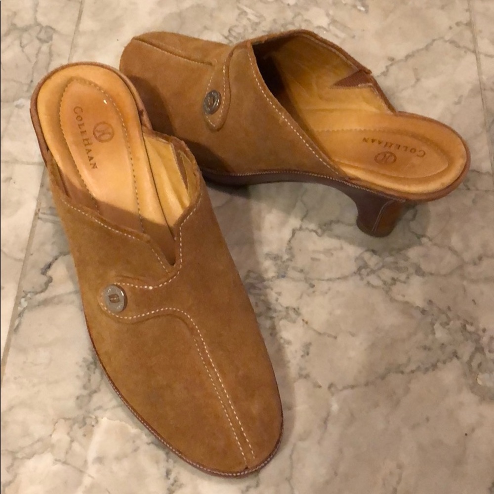 Genuine leather Cole Han mules